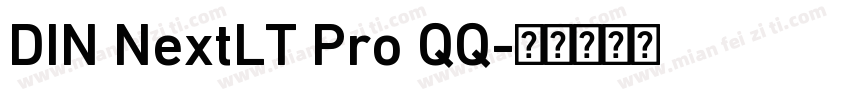 DIN NextLT Pro QQ字体转换